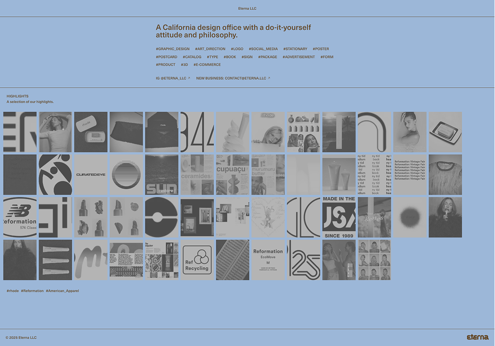 Screenshot of Eterna website}